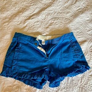 Blue Ruffled Crewcuts Shorts